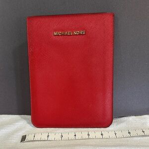 Michael Kors Leather IPad Mini Case Red